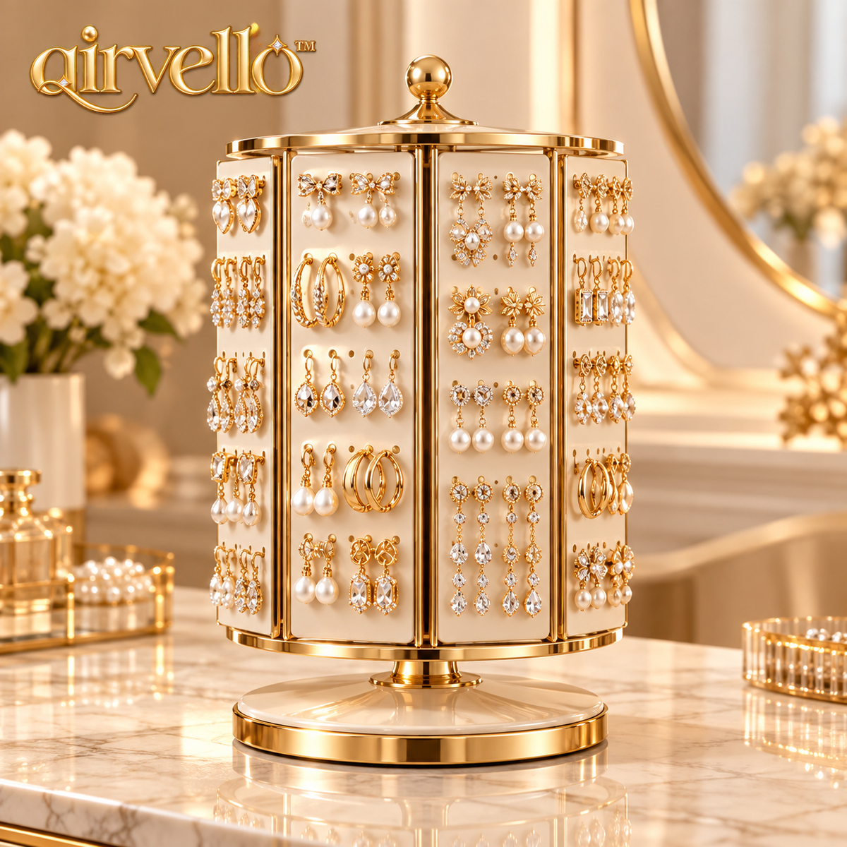 Rotating Earring Display Tower — view 1