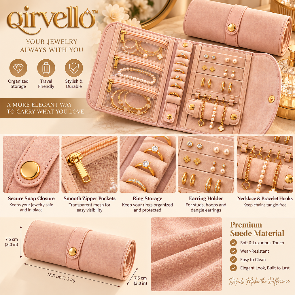 Jewelry Roll Travel Organizer — view 2