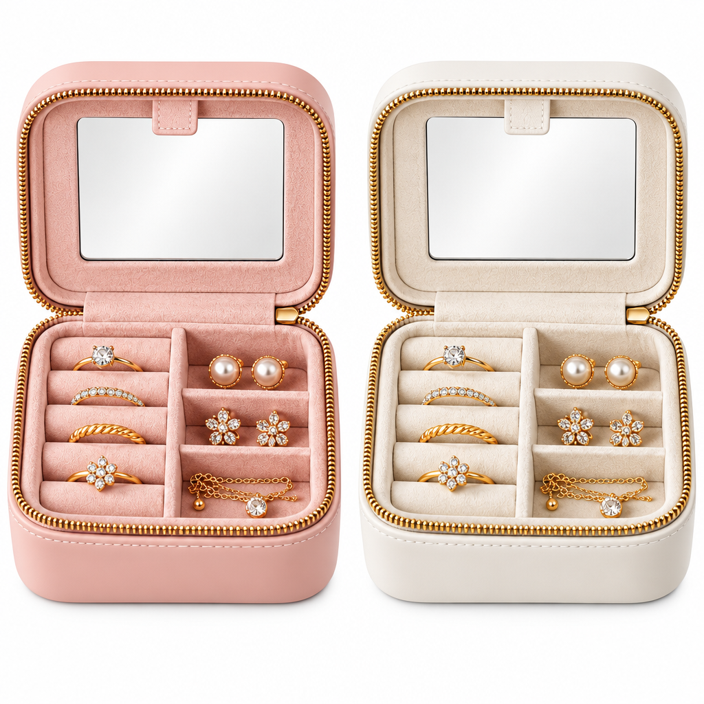Mini Jewelry Case with Mirror — view 2