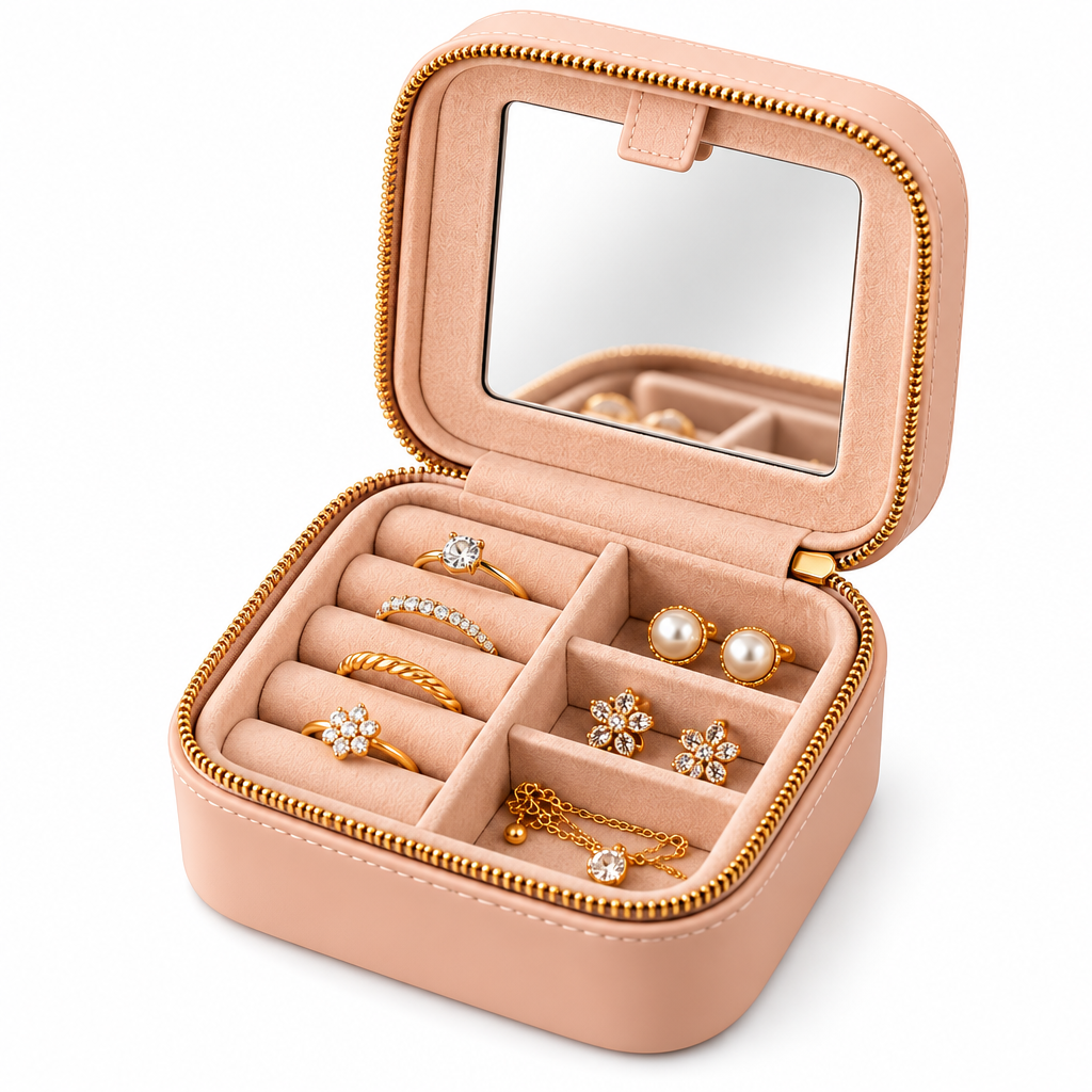 Mini Jewelry Case with Mirror — view 5
