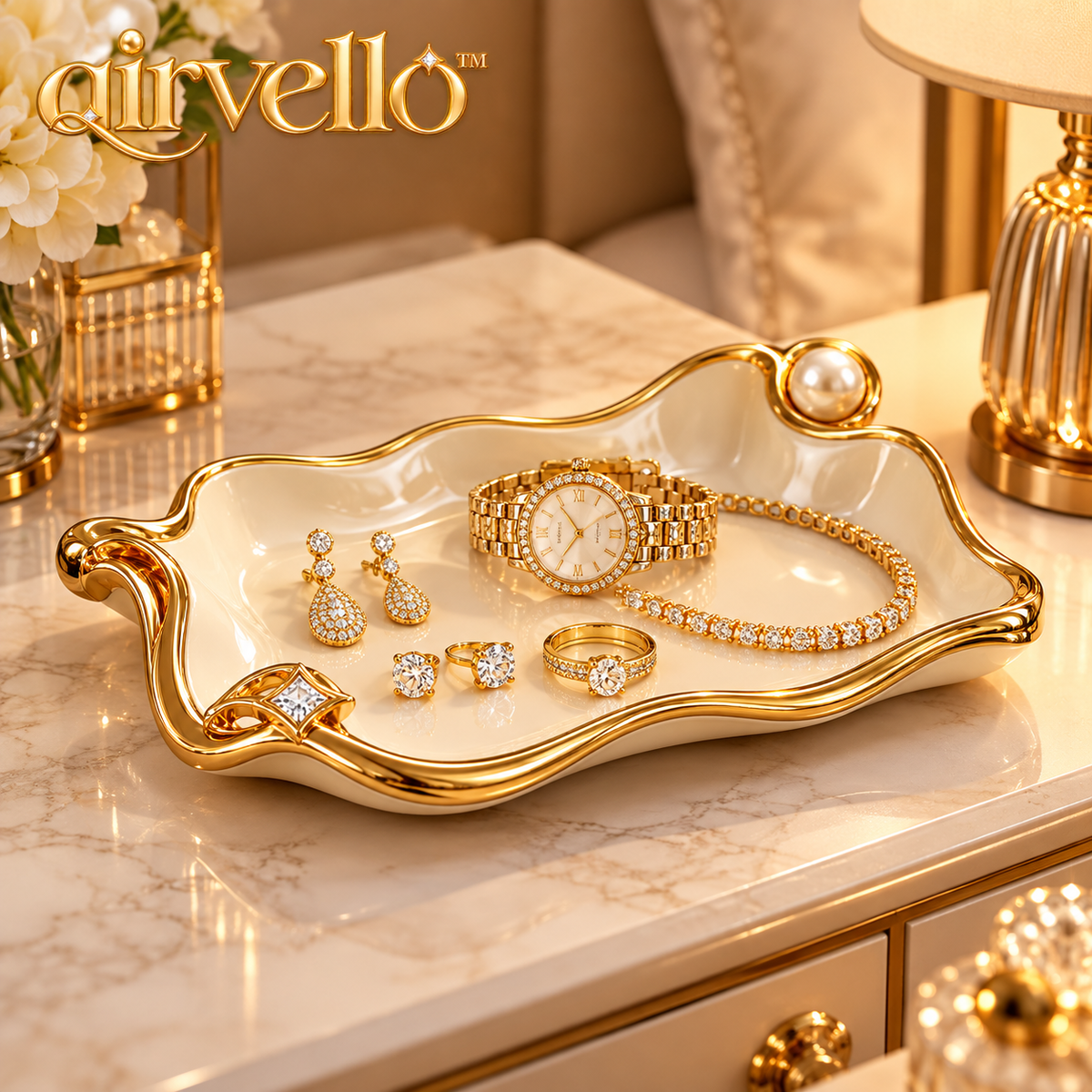 Bedside Jewelry Catchall Tray — view 1
